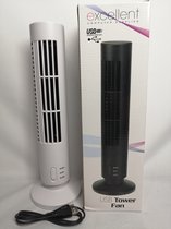 USB Toren Ventilator - 34 cm - Staand -  Wit
