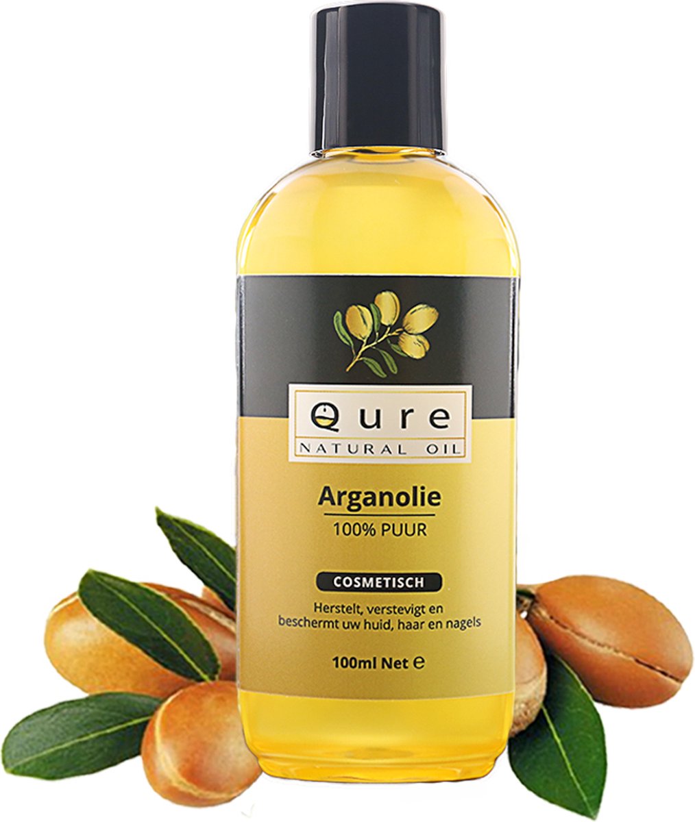 Arganolie 100ml | Biologisch | 100% Puur & Onbewerkt | Argan Olie voor Gezicht, Haar en Lichaam | Huidolie | Haarolie | Moroccan Argan Oil