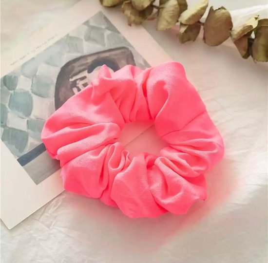 Handvol catalogus Compatibel met roze scrunchie-haarband-Haarelastiek |haar elastiek groen |neon-foute  party-neon roze... | bol.com