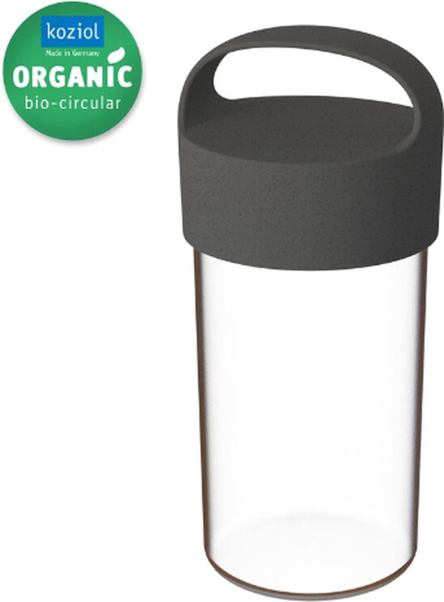 Waterfles, 0.5 L, Organic, As Grijs - Koziol | Buddy
