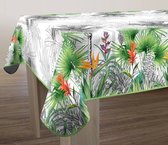 Nappe anti-tache Fleur de Paradis ovale 240 cm - Accessoires décoratifs de la Table - Décoration Salon - Bonne et Plus®