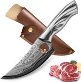 T&M Knives Professioneel Koksmes 27CM - Keukenmes - Hakmes - Vlijmscherp RVS - Japans Ergonomisch Handvat