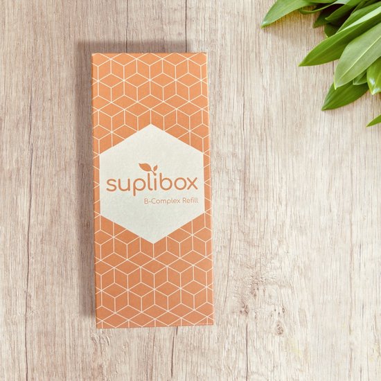 Suplibox B-Complex 90 capsules (B vitamines energie geheugen zenuwen B1 B2 B3 B5 B6 B8 B9 B12 )