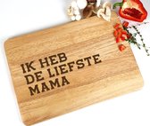 Snijplank hout - Moederdag cadeau - Liefste mama - Cadeau mama - 35x23cm - Moederdag - Houten snijplank - Snijplank - Mama - Mama cadeau - Cadeau voor mama - Cadeau voor vrouw - Houten snijplank