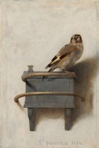 Carel Fabritius - The Goldfinch, Het Puttertje Canvas Print