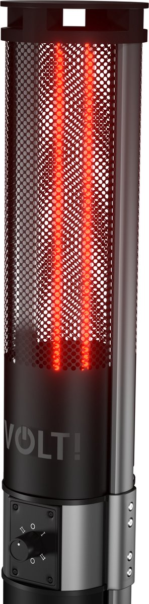 VOLT I-Red Infrarood Heater Staand - Terrasverwarmer - 140cm Hoog - Straalkachel - Elektrische kachel - Vrijstaand - 1000/2000W - Opruiming! – foto 4