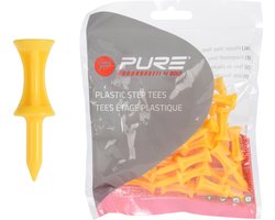 Tee 43 mm - Yellow - 30 Stuks
