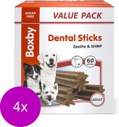 Boxby Dental Sticks Adult Medium Valuepack - Hondensnacks - 4 x Kip 1.2 kg 60 stuks