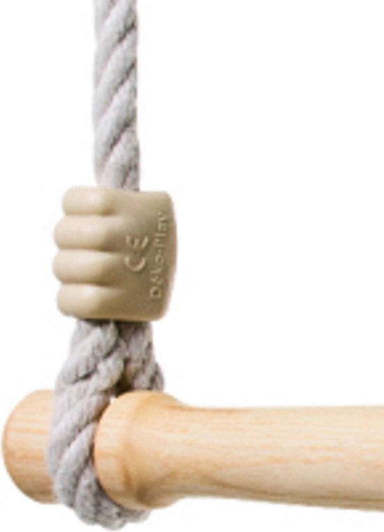 Déko-Play trapeze  ergonomisch van essen hout behandeld met lijnzaadolie PH 2.5m - Déko-Play