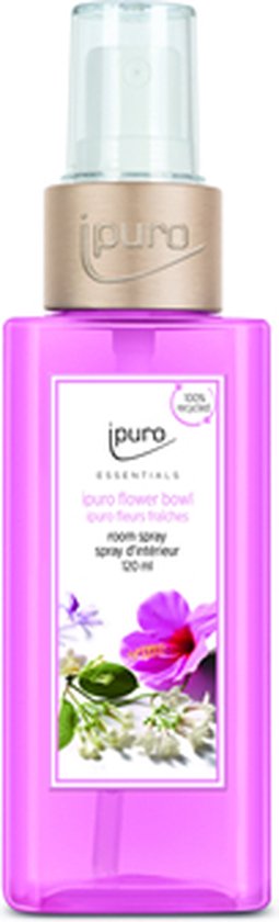 Ipuro Flower bowl Luchtverfrisserspray Roze Bergamot, Cederhout, Bloemen, Jasmijn, Lelie, Oranje - 120 ml