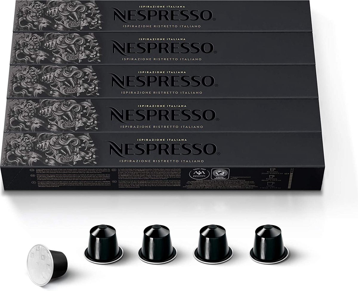 Nespresso Cups - Ristretto 20 x 10 stuks - Koffie Cups 57 g