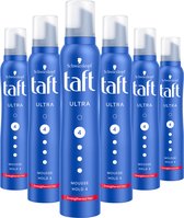 Taft - Ultra Strong Mousse - Haarmousse - Haarstyling - Voordeelverpakking - 6 x 200 ml