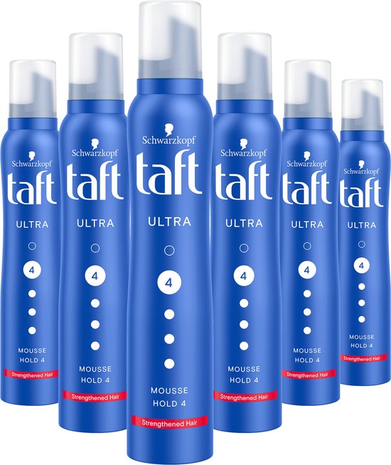 Taft - Ultra Strong Mousse - Haarmousse - Haarstyling - Voordeelverpakking  - 6 x 200 ml | bol.com