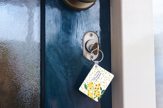 Porte-clés - Proverbes - Citations - Désolé, je suis occupé, je traîne avec mes plantes - Cadeaux à distribuer - Plastique - Cadeaux Sinterklaas - Cadeaux à distribuer pour les enfants - Cadeaux de chaussures - Petits cadeaux