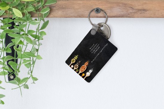 Sleutelhanger - Quotes - Spreuken - Mama's recept - Mama - Keuken - Uitdeelcadeautjes - Plastic