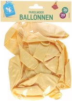 Ballonnen Matte Geel - Parelmoer - 20 Stuks - 30cm - Feest - Opblazen - Verjaardag - Versiering