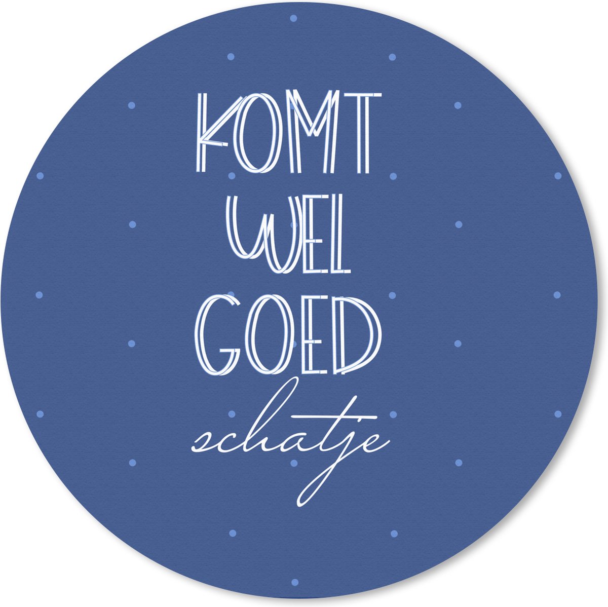 Muismat rond 20x20 cm - Mousepad Beterschap - Quote - Liefde - Ronde muismatten