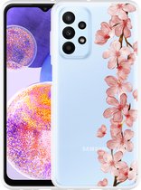 Hoesje Geschikt voor Samsung Galaxy A23 Flower Branch