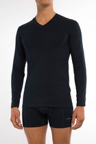 Claesen's® - Heren T Shirt V Neck LM Donkerblauw - Donkerblauw - 95% Katoen - 5% Lycra