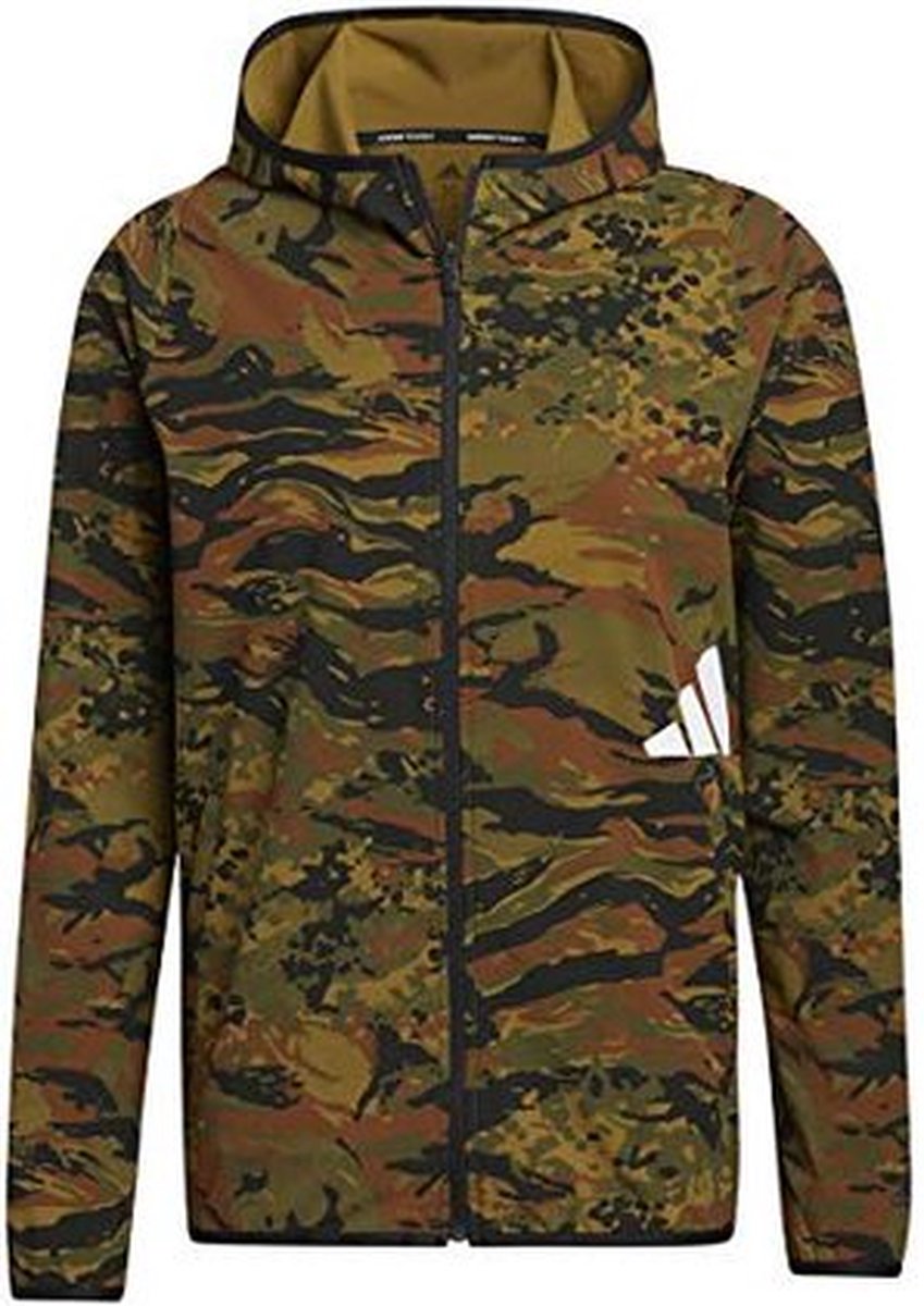 Adidas Trainingsjack Freelift Camo Groen