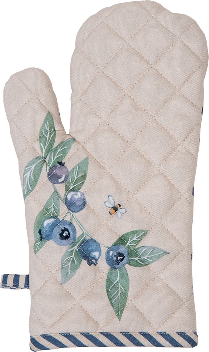 Clayre & Eef Ovenwant 18x30 cm Beige Katoen Bos Dieren Herfst