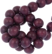Houten Kralen Vintage Look (6 mm) Dark Cherry (140 stuks)