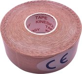 Face tape - kinesiotape - kinesiologie tape - Sporttape kinesiotape - Sporttape huidskleur - Fysio tape -  kinesiotape beige - Beige - 5M - 2,5CM breed