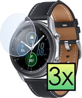 Screenprotector Geschikt voor Samsung Galaxy Watch 3 45 mm Screenprotector Tempered Glass Gehard Glas - 3x