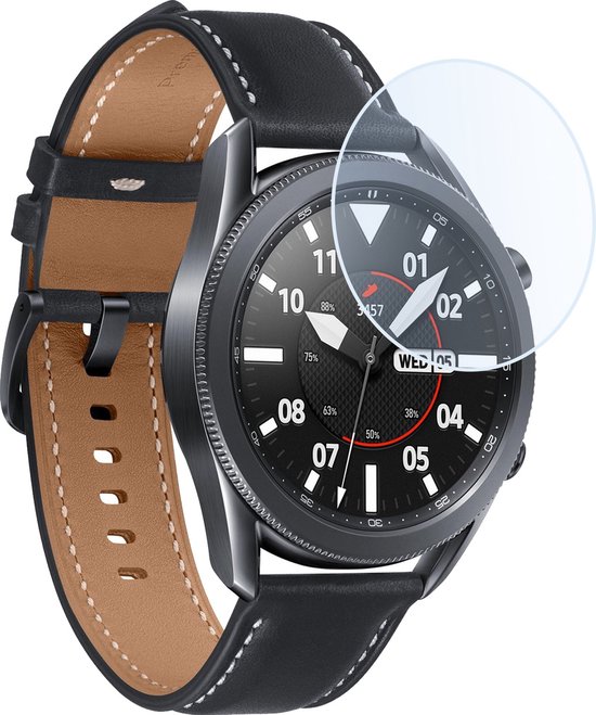 Screenprotector - Geschikt voor Samsung Galaxy Watch 3 45 mm Screenprotector Bescherm Glas - Screen Protector Geschikt voor Samsung Watch 3 (45 mm) Screenprotector Tempered Glass