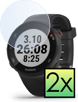 Screenprotector Geschikt voor Garmin Forerunner 45S Screenprotector Tempered Glass Gehard Glas - 2x