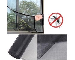 Raamhor - Universeel Hor 150 x 130 cm - Eenvoudig zelf hor op maat - Inkortbaar - Universele hor