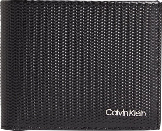 Calvin Klein - Minimalism trifold 10cc w/coin - RFID - heren - black