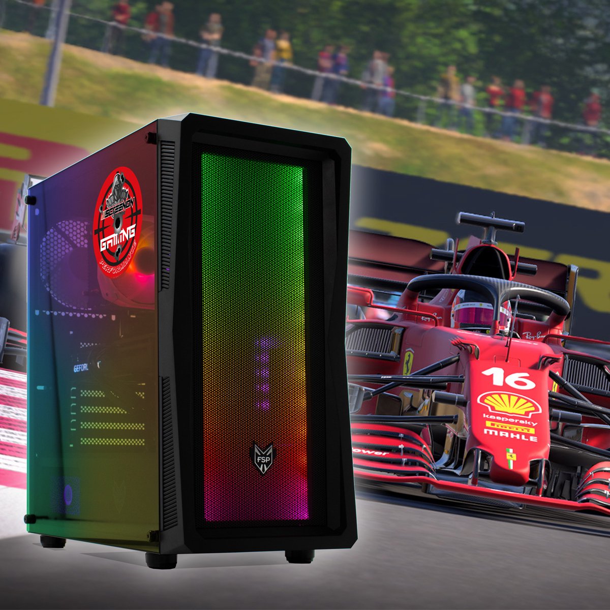 ScreenON - Racing Simulator - GamePC.V1RSAL - Ryzen 5 - 240GB M.2 SSD - RTX 3050