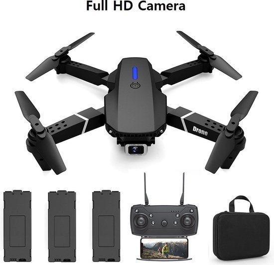 Quad Drone avec caméra et sac de rangement - caméra full HD - 3 batteries |  bol
