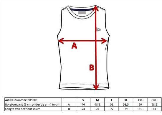 Chemise Donnay Muscle - Pack de 2 - Débardeur - Chemise de sport - Homme - Taille M - Wit & Zwart