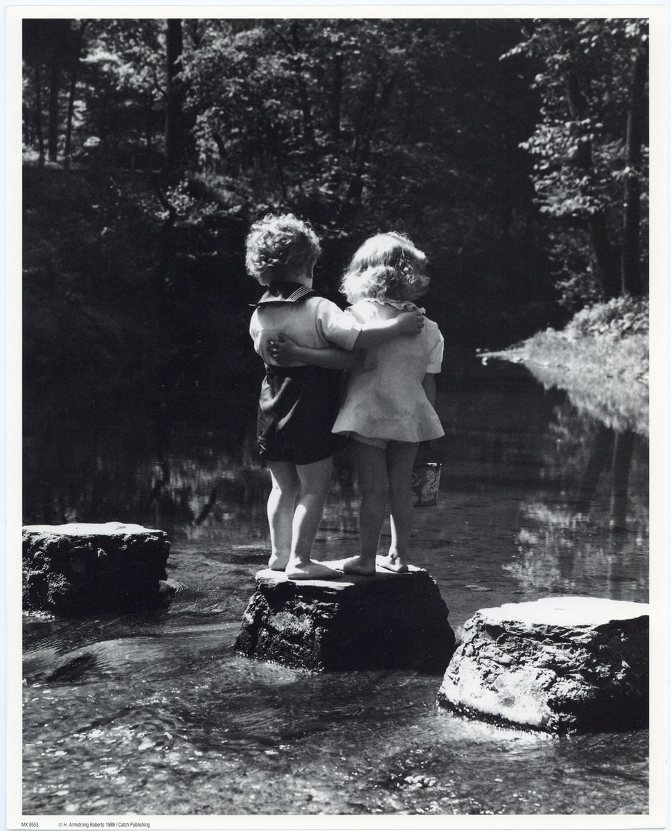 Catch Projecten Mini zwart-wit poster - Rocky Love - H. Armstrong Roberts - 24x30 cm