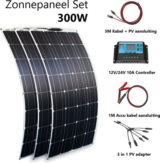 Ensemble de panneaux solaires flexibles Isolar 300W 12V 24V | bol
