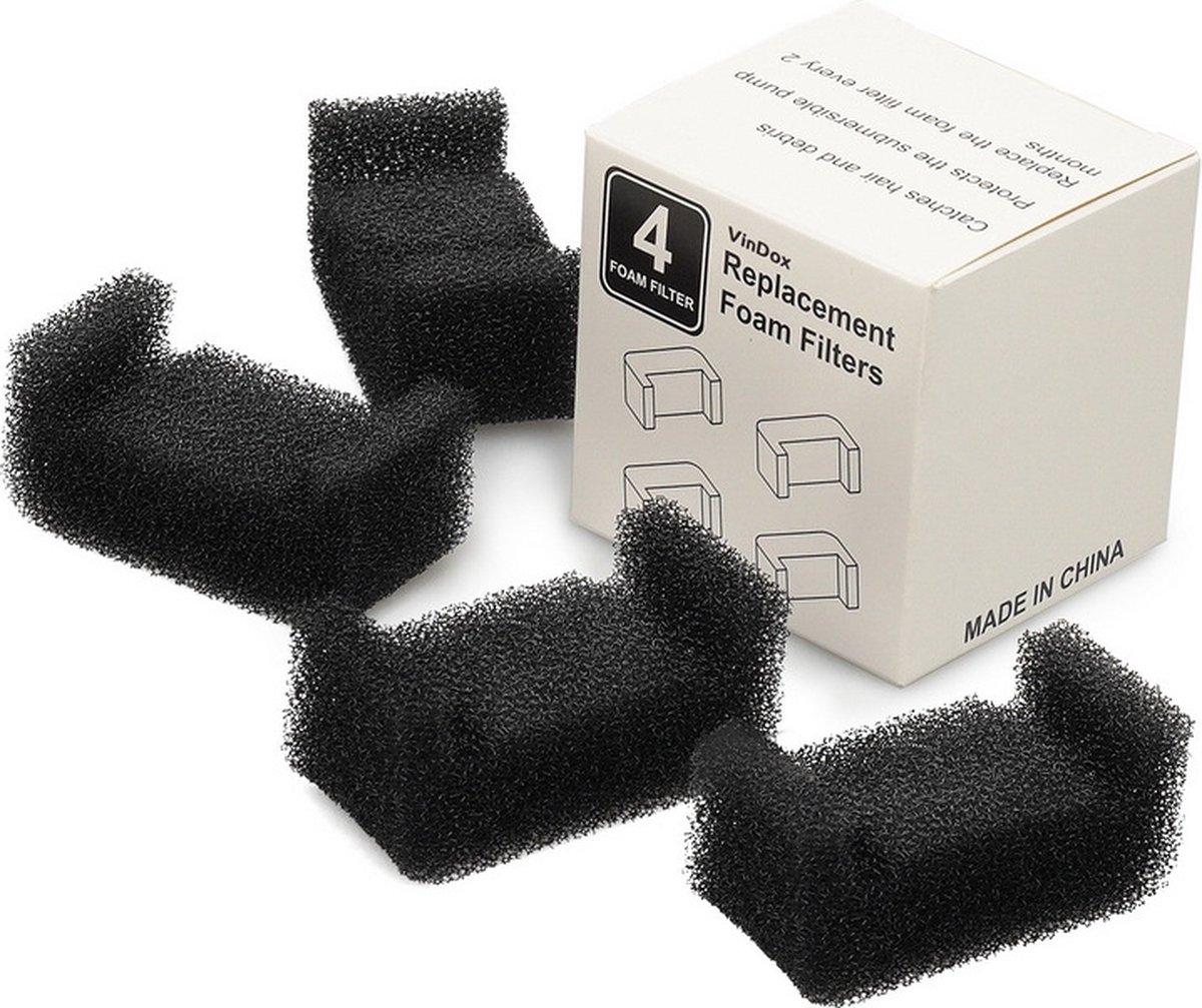Loha-party®  Drinkfontein Filters - Filters Kattenfontein - Filters Hondenfontein-Katoen filter-Pomp filter- Water filter-2 Navulling Set -2*4 St