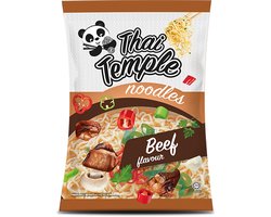 Thai Temple® | 30 x RUND Panda Noodles 65 gram | Beef flavour | instant noedels | multipack