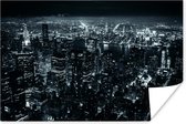 Poster Skyline - New York - Nacht - 30x20 cm