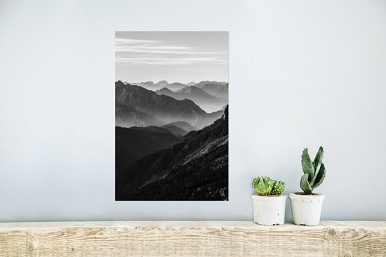 Poster Montagnes - Nature - Brouillard - 20x30 cm