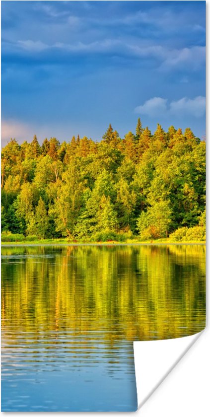 Poster Water - Natuur - Bos - 40x80 cm