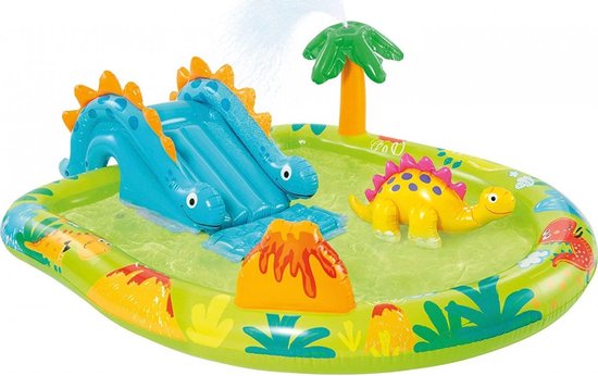 Kinderzwembad - Speelzwembad - Dino Play Center - Afmetingen: 191 x 152 x 58 cm