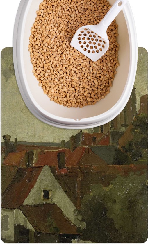 Kattenbakmat Placemat kat Kattenbak mat De toren van Gorkum
