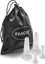 Fasciq - Facial cupping set - Cupping set - Kunststof -  Massage cups - Cupping set massage gezicht - Cupping cups - 4 stuks