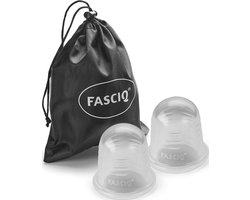 FASCIQ® Siliconen Cupping Set – 2x Small | Ø 5,5 cm - Voor massage van kleinere lichaamsdelen - huidverbetering - ontspanningsmassage - bindweefselmassage