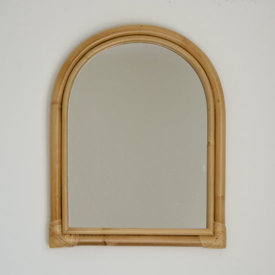 Rotan boog spiegel 30 x 45 cm
