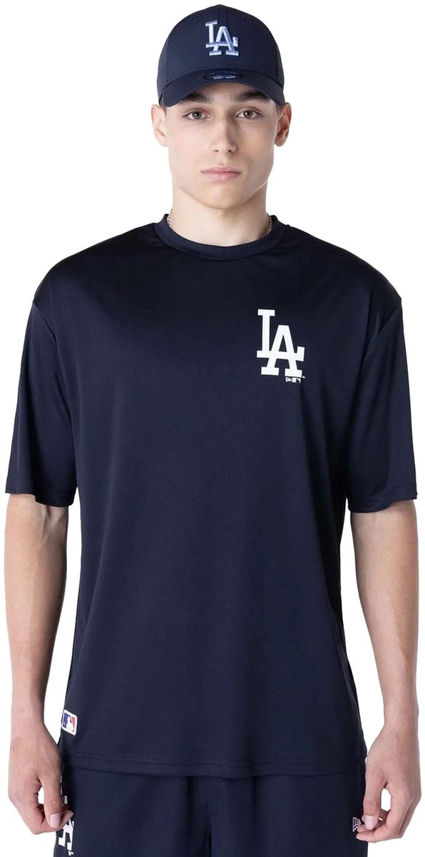 T-Shirt New Era League Essentials Tee Losdod Fashion Wear Volwassen Blauw