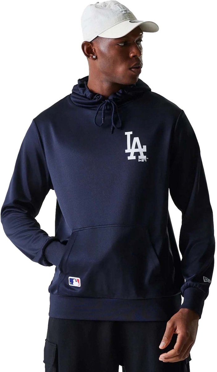 New Era Mlb Essentials Hoodie Losdod Fashion Wear Volwassen Blauw