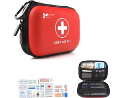 Bright Care® 104-Delige EHBO Kit - Complete Verbanddoos - ehbo-kits - Noodpakket - EHBO Set voor Auto, Thuis, en Reis - First Aid Kit met Pleisters en Verbandtrommel - Compact en Handig